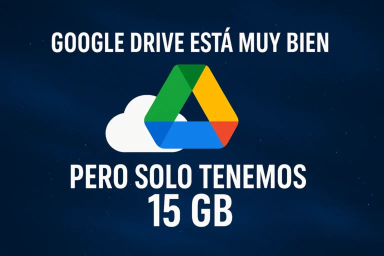 Google Drive está muy bien, pero solo tenemos 15 GB